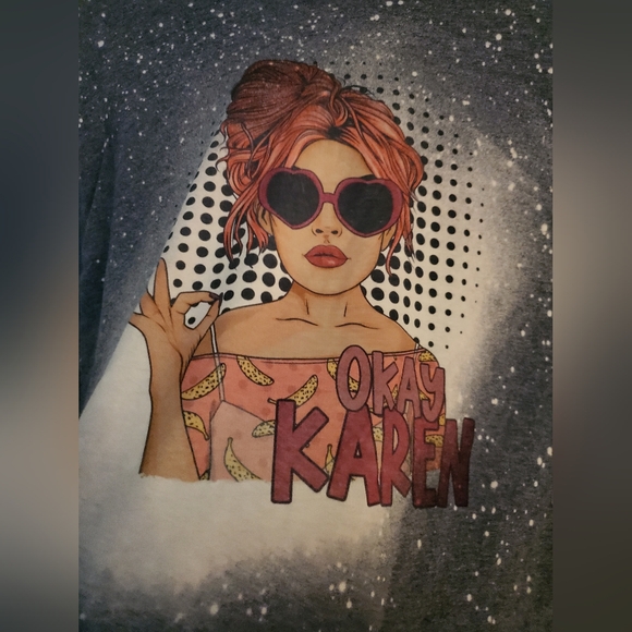 OK Karen Lady Graphic T NWOT T-shirt Gildan Large - Picture 5 of 12